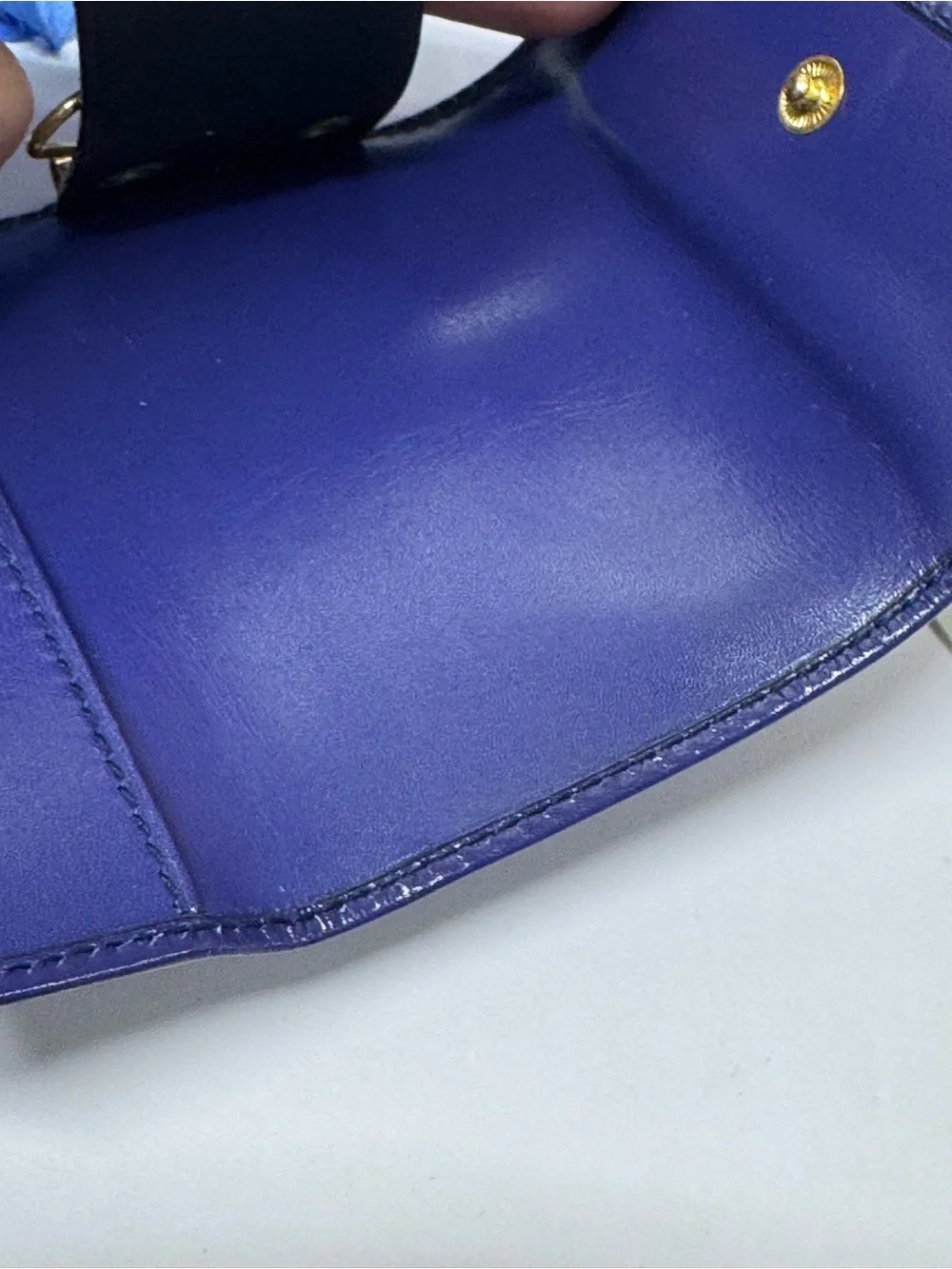 🇮🇹 NIB GUCCI AMETHYST LEATHER KEY CLES